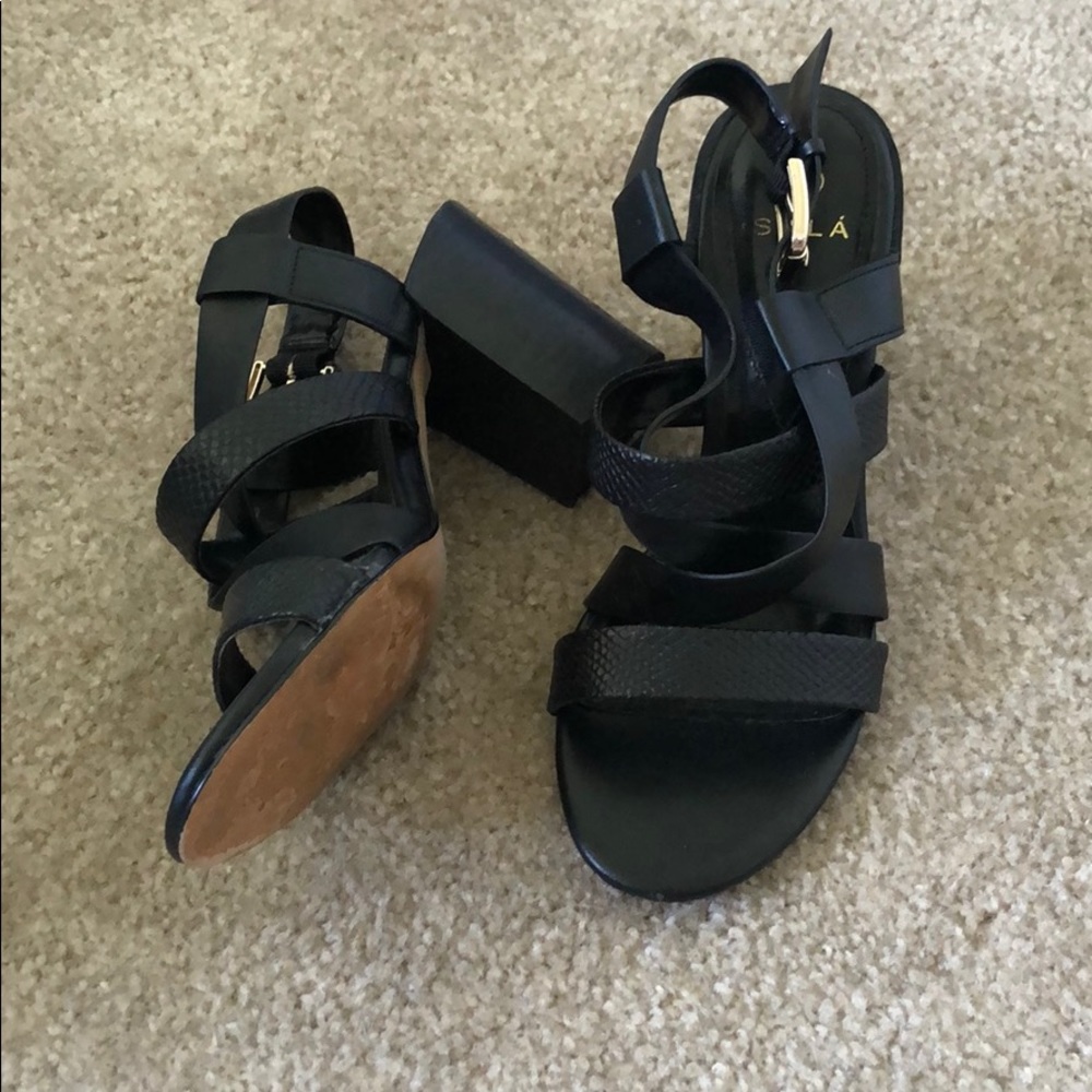Strappy heels